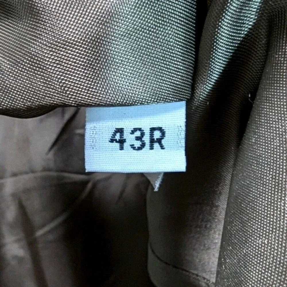 Burberrys of London Mens 43R Blazer Sport Coat Dark Brown‎ Wool Two Button